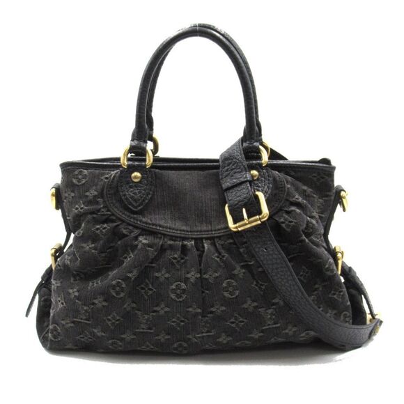 Louis Vuitton Neo Cabby MM Shoulder Bag Canvas Denim Monogram - Picture 1 of 10